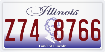 IL license plate Z748766