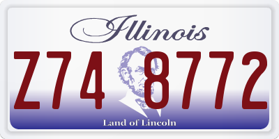 IL license plate Z748772