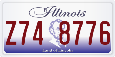 IL license plate Z748776