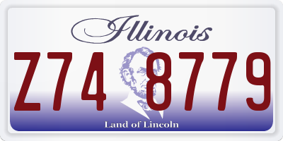 IL license plate Z748779