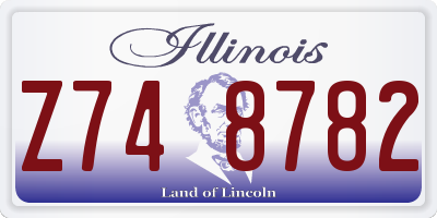IL license plate Z748782