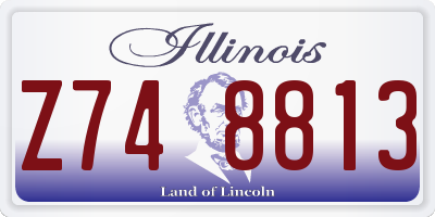 IL license plate Z748813
