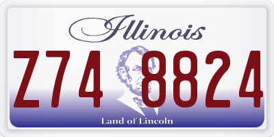 IL license plate Z748824