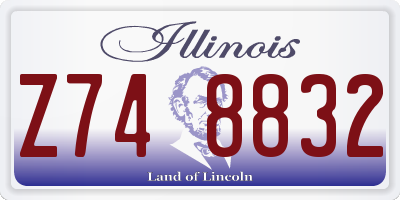 IL license plate Z748832