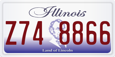 IL license plate Z748866