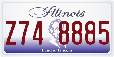 IL license plate Z748885