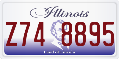 IL license plate Z748895