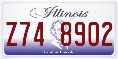 IL license plate Z748902