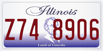 IL license plate Z748906