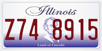 IL license plate Z748915