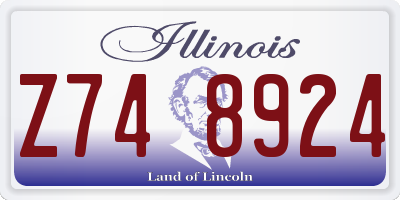 IL license plate Z748924