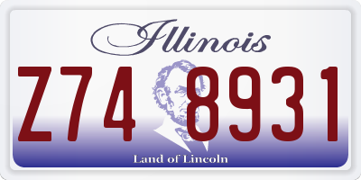 IL license plate Z748931