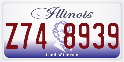 IL license plate Z748939
