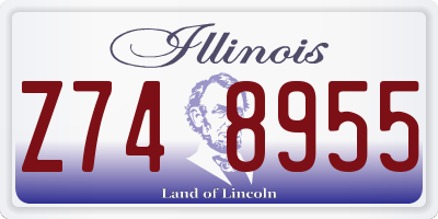 IL license plate Z748955