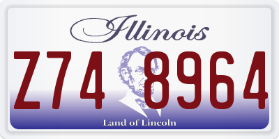 IL license plate Z748964
