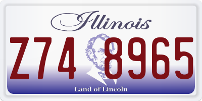 IL license plate Z748965