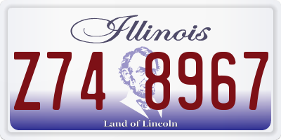 IL license plate Z748967