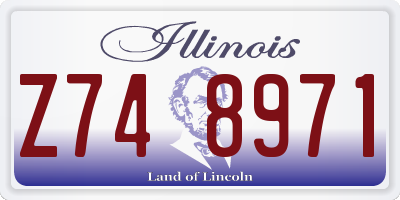IL license plate Z748971