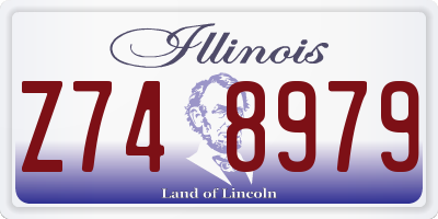 IL license plate Z748979