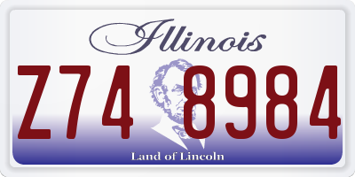 IL license plate Z748984