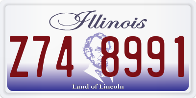IL license plate Z748991