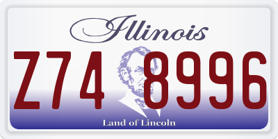 IL license plate Z748996