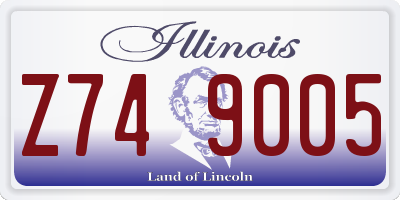 IL license plate Z749005