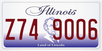 IL license plate Z749006