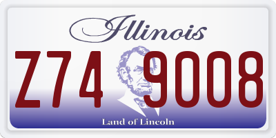 IL license plate Z749008