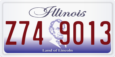 IL license plate Z749013