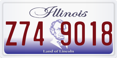 IL license plate Z749018