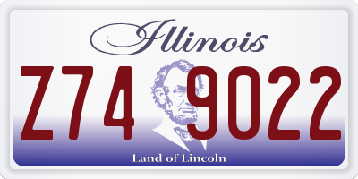 IL license plate Z749022