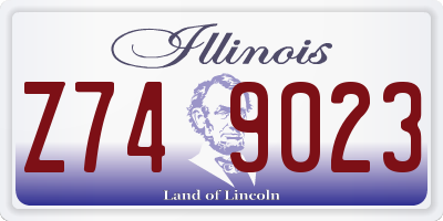 IL license plate Z749023
