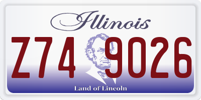 IL license plate Z749026