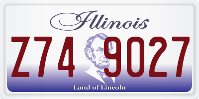 IL license plate Z749027