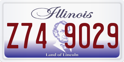 IL license plate Z749029
