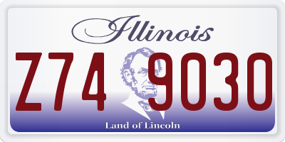 IL license plate Z749030