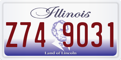 IL license plate Z749031