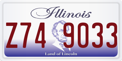 IL license plate Z749033
