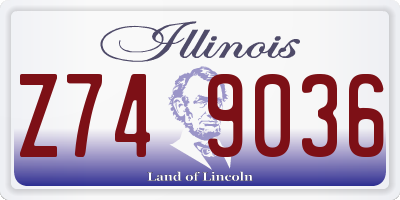 IL license plate Z749036