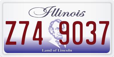IL license plate Z749037