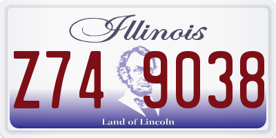 IL license plate Z749038
