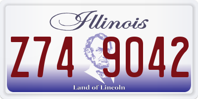 IL license plate Z749042