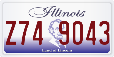 IL license plate Z749043