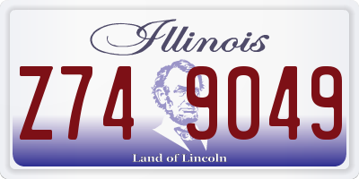 IL license plate Z749049