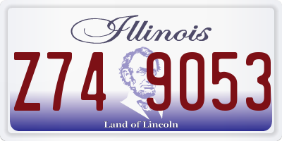 IL license plate Z749053