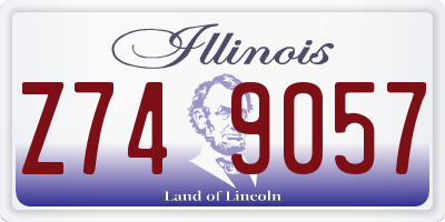 IL license plate Z749057