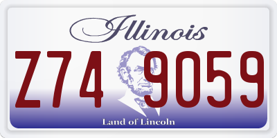 IL license plate Z749059