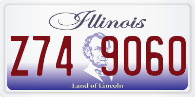 IL license plate Z749060