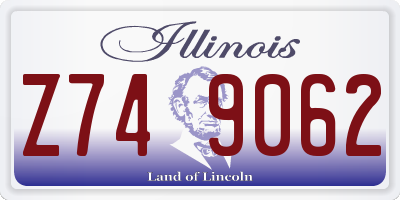 IL license plate Z749062